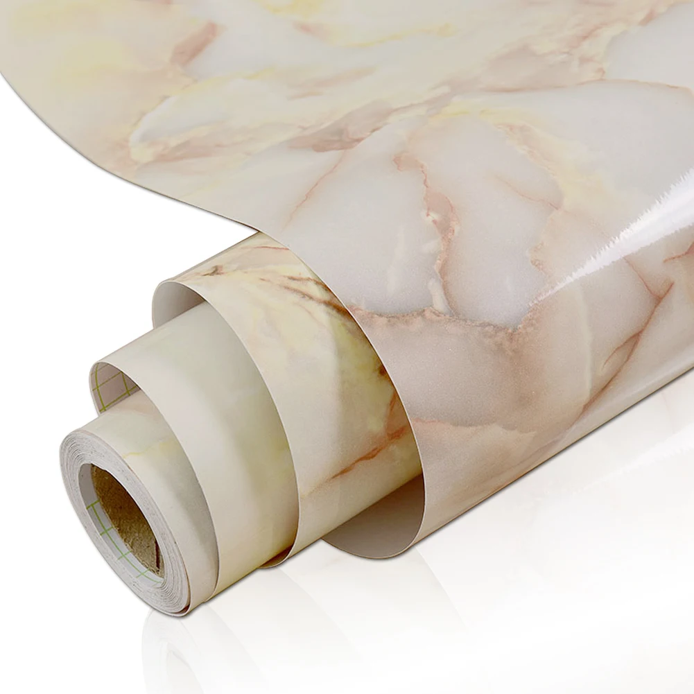 80 cm Marmor-Vinyl-wasserdichte Tapete für Badezimmer, Tisch, Küche, Ambry, Arbeitsplatte, selbstklebender Aufkleber für Möbel, Dekor, PVC