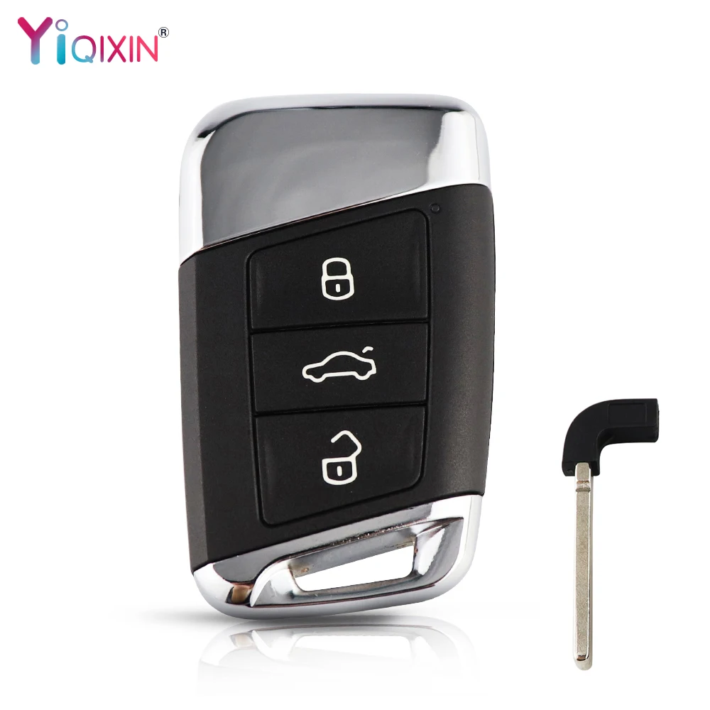 YIQIXIN Smart Remote Car Key Shell Case 3 Buttons For Volkswagen VW Passat B8 New Magotan B5 Jetta Skoda A7 Variant Insert Blade