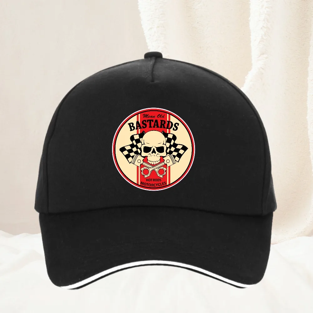 

Personality Mean Old Bastard Funny Print Baseball Cap Cool Summer Unisex versatile outdoor Adjustable sun protection hats