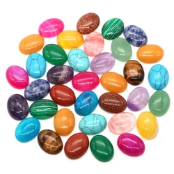 5 unids/lote cabujón ovalado cuentas de cristal piedras naturales parte posterior plana camafeo espaciador de piedras preciosas para fabricación de joyería DIY colgante collar anillo