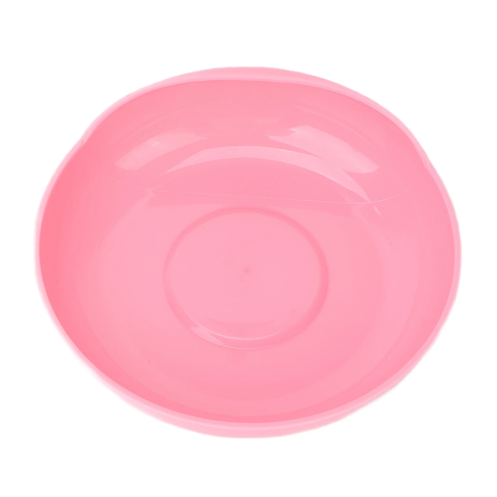 Round Scoop Dish Widened Plate NonSlip SpillProof Elderly Disabled Care Tableware with Suction Cup Base Pink