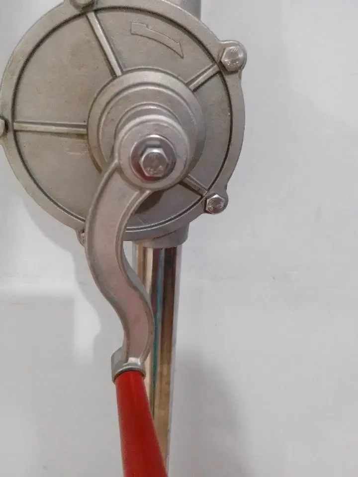 Measure hand rotary oil pump Semi rotary hand operated oil pump