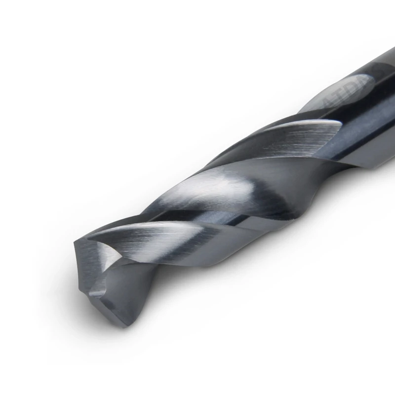

D1mm-14mm Сверло из карбида вольфрамовой стали, сверхтвердое спиральное сверло из нержавеющей стали для токарного станка с ЧПУ, твердое сверло с прямой ручкой