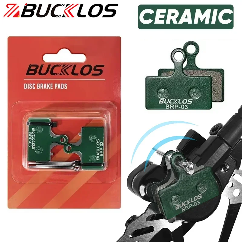 BUCKLOS Bicycle Brake Pads Ceramic MTB Disc Brake Pads for G01S XTR XT M9000 M9020 M8000 M785 M615 M666 M675 Road Bike Disk Pad