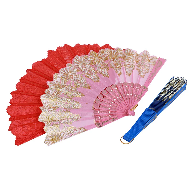 1pcs Creative Chinese Style Ladies Folding Hand Craft Fan for Dance Wedding Party Decoration