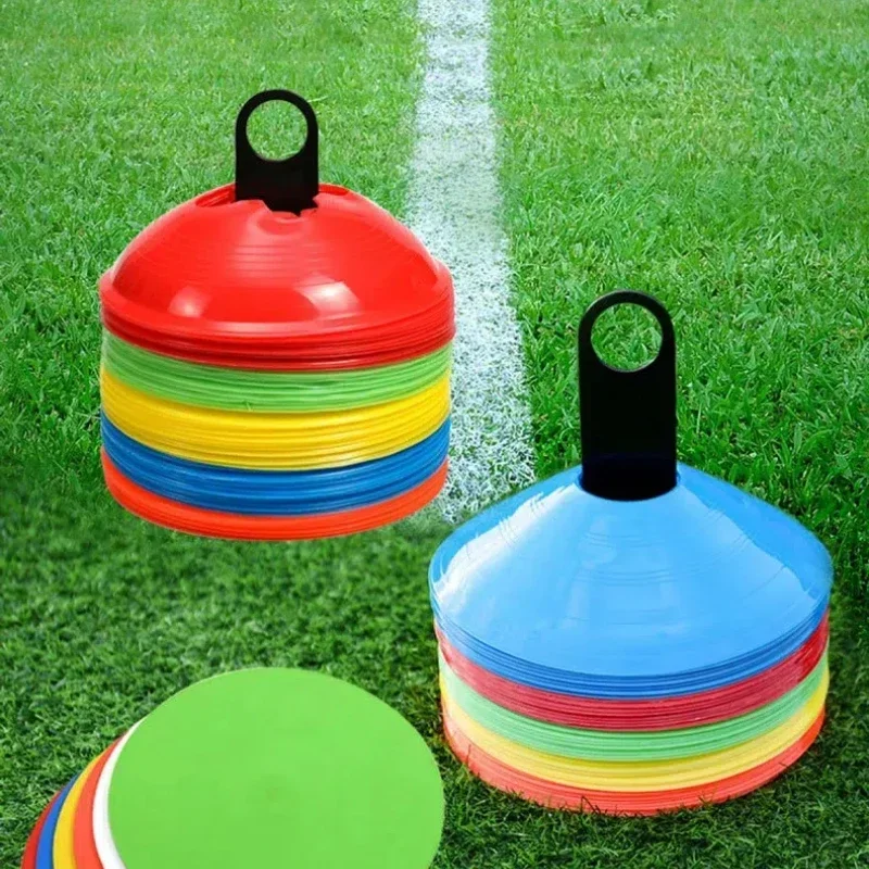 Agility Soccer Cones Soccer Training Basketball Training Equipment Sport Training Space Cones Circular Foot Logo Equipment Set