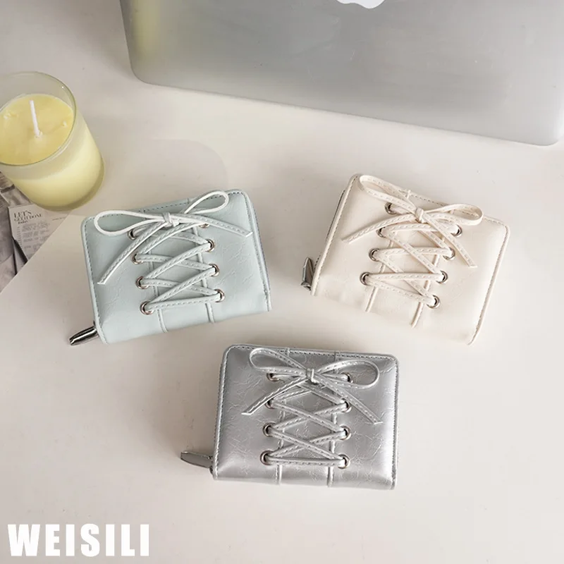 

Новая модная изысканная розовая мини-сумочка-кошелек в балетном стиле с бантом, из корейской искусственной кожи, для хранения ID-карт и мелочей