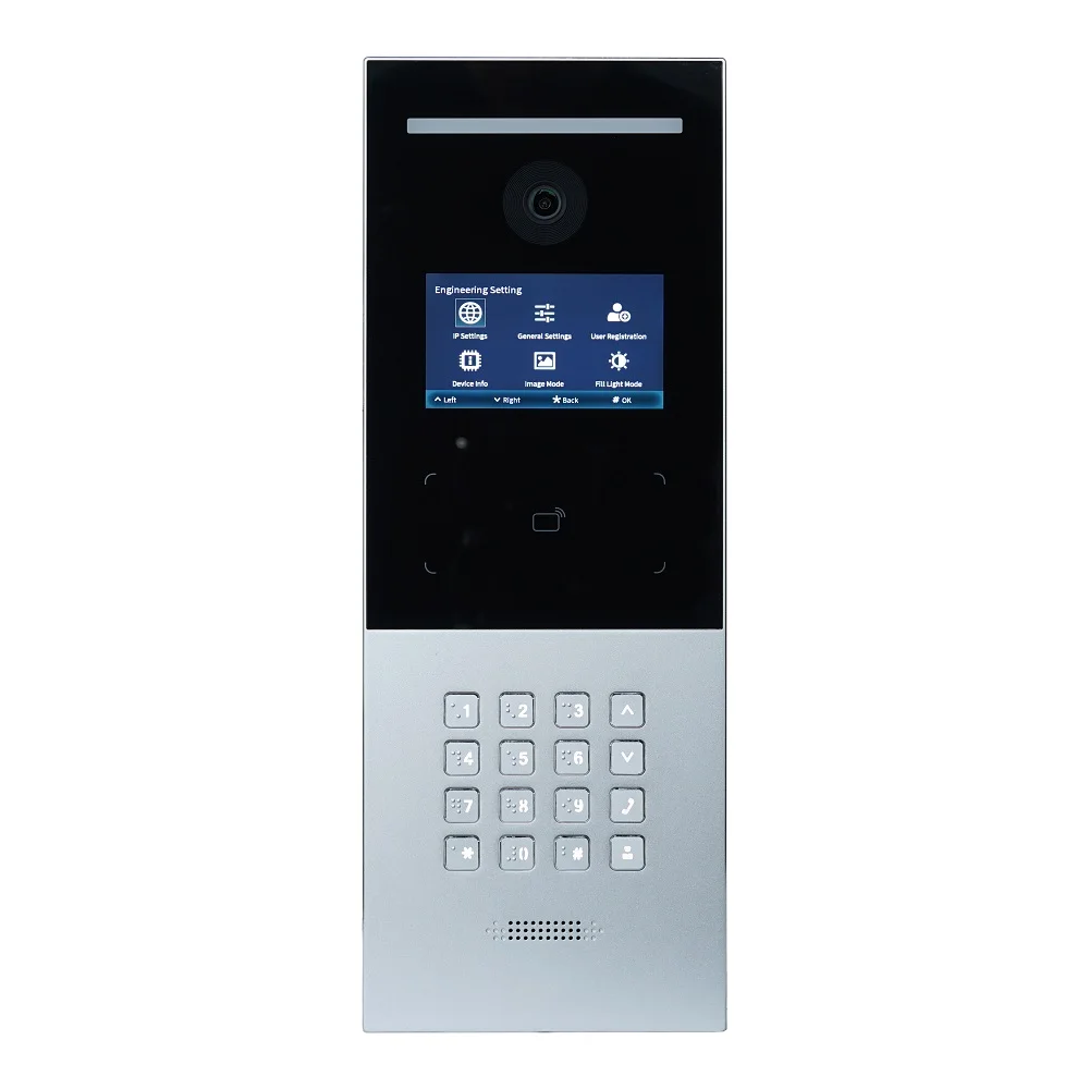 DH Multi-language Apartment IP Video Intercom VTO6521F IP Outdoor Station,support RFID door phone,SIP Doorbell