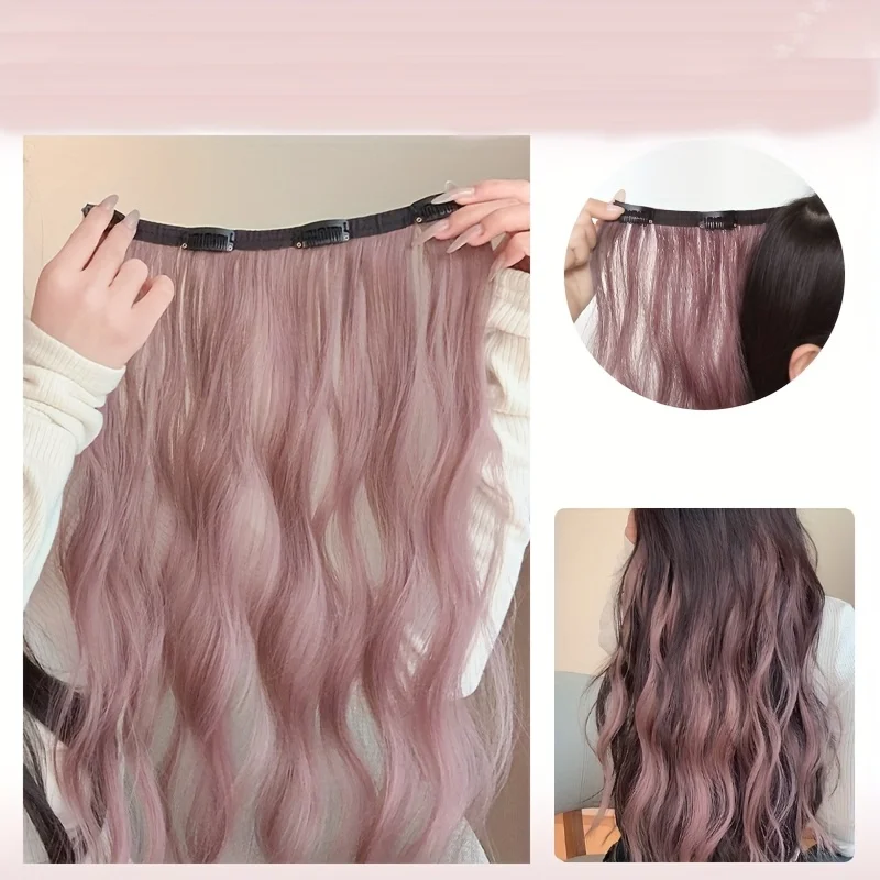 Curly water waves, a four-cal highlight hair extension, invisible synthetic hair extensions, natural and traceless