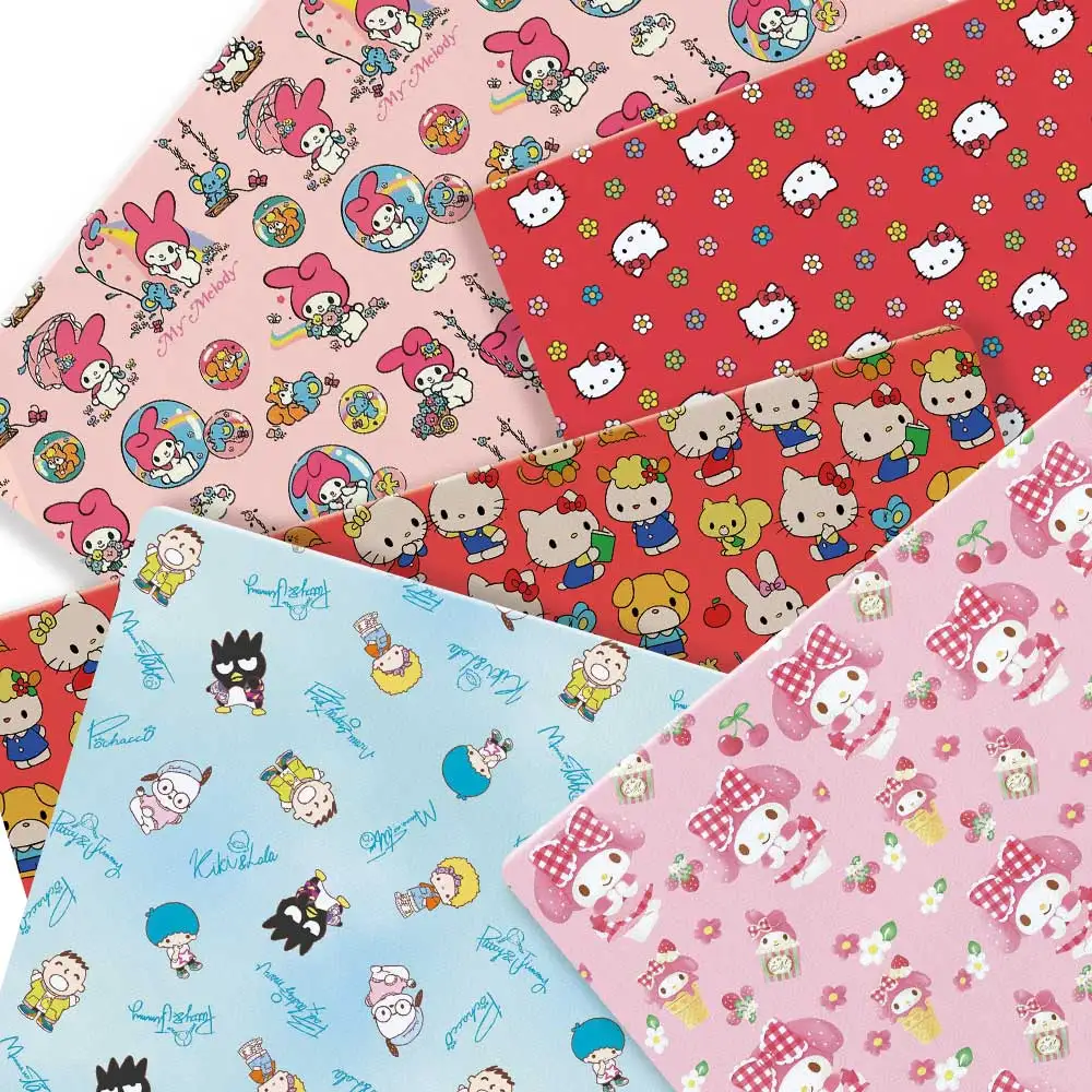 Hello Kitty 140x50CM Cartoon cotton fabric Patchwork Tissue Kid Home Textile Sewing Doll Dress Curtain Polyester cotton Fabric