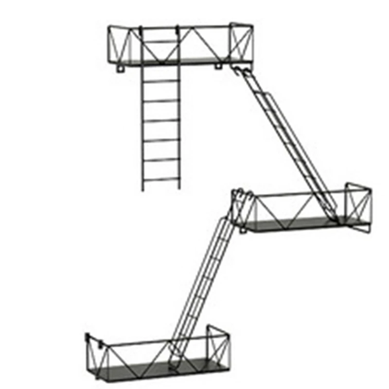 

ABBO-Fire Escape Настенные стеллажи Настенные крепления Полки Настенный дисплей Художественное хранилище Стеллажи для лестниц
