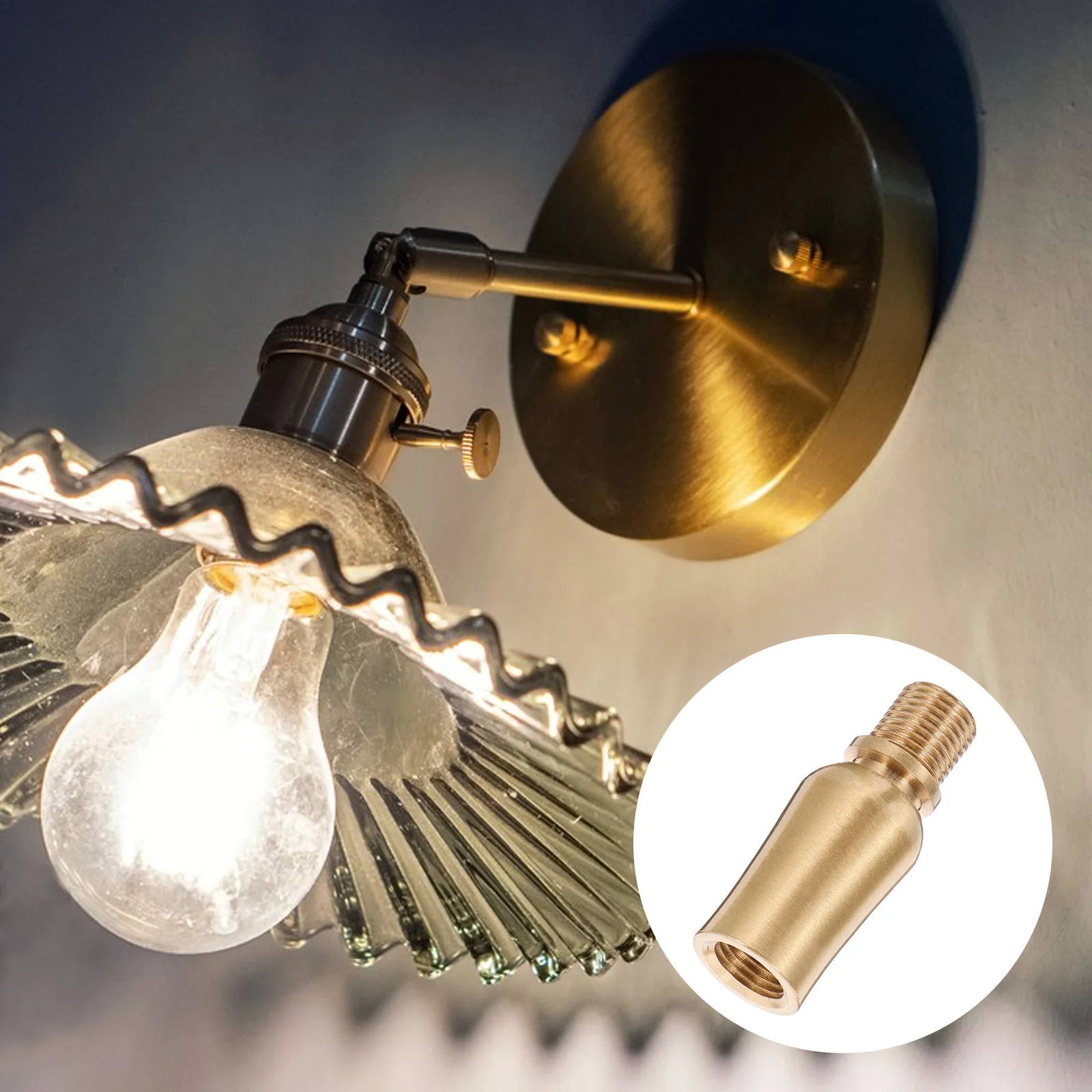 

Adjustable Sloped Ceiling Adapter 180 Degree Swivel Pendant Canopy For Wall Sconce Lighting Converter Copper Mounting