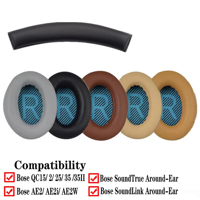 Ohrpolster Ersatz Ohr Kissen Pad Abdeckungen Top Stirnband Für BOSE QuietComfort QC2 QC15 QC25 QC35 AE2 AE2i AE2w Kopfhörer Headset