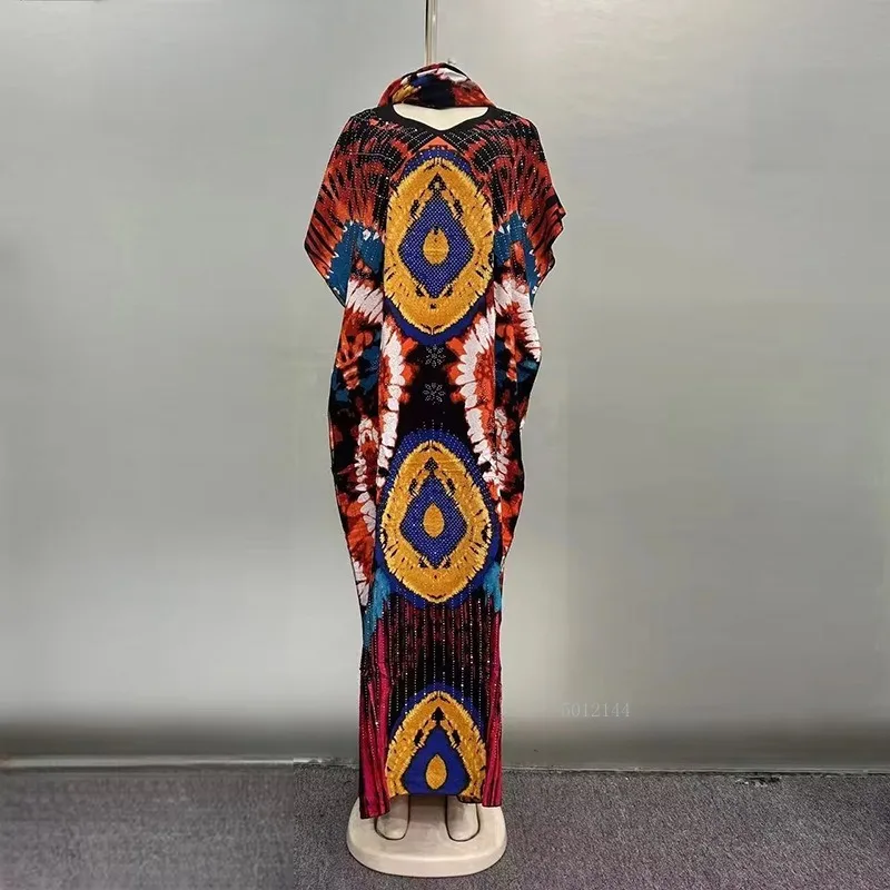 

Elegant Floral Cotton Abaya for Muslim Women Modest Fashion Dress with Scarf Dubai Islamic Wear Cotton Prayer Robe