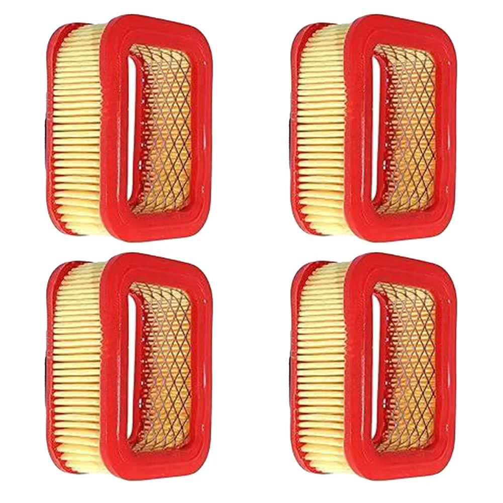Juego de filtros de aire de papel para motosierra, 4 Uds., para modelos 5200 y 5800, también como motores de 52cc y 58cc, piezas de herramientas de jardín de 15x10x3cm