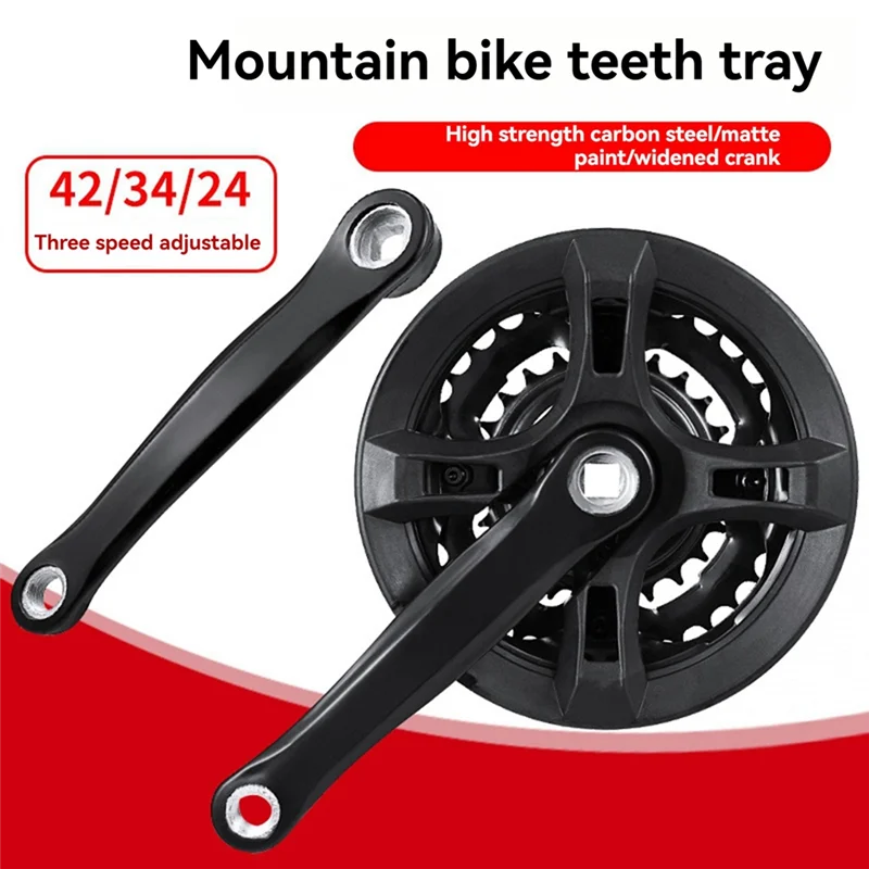 

ABUE-Bicycle Roulette/Tooth Plate Crank Bicycle Roulette Variable Speed Chain Bike High Carbon Steel Crank Tooth Plate