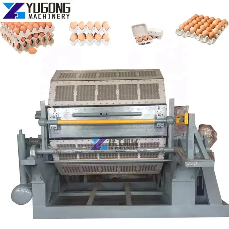 Automatic Egg Tray Plate Making Machine for Packing Eggs Paper Egg Cells Tray Container Production Line Egg Tray Line