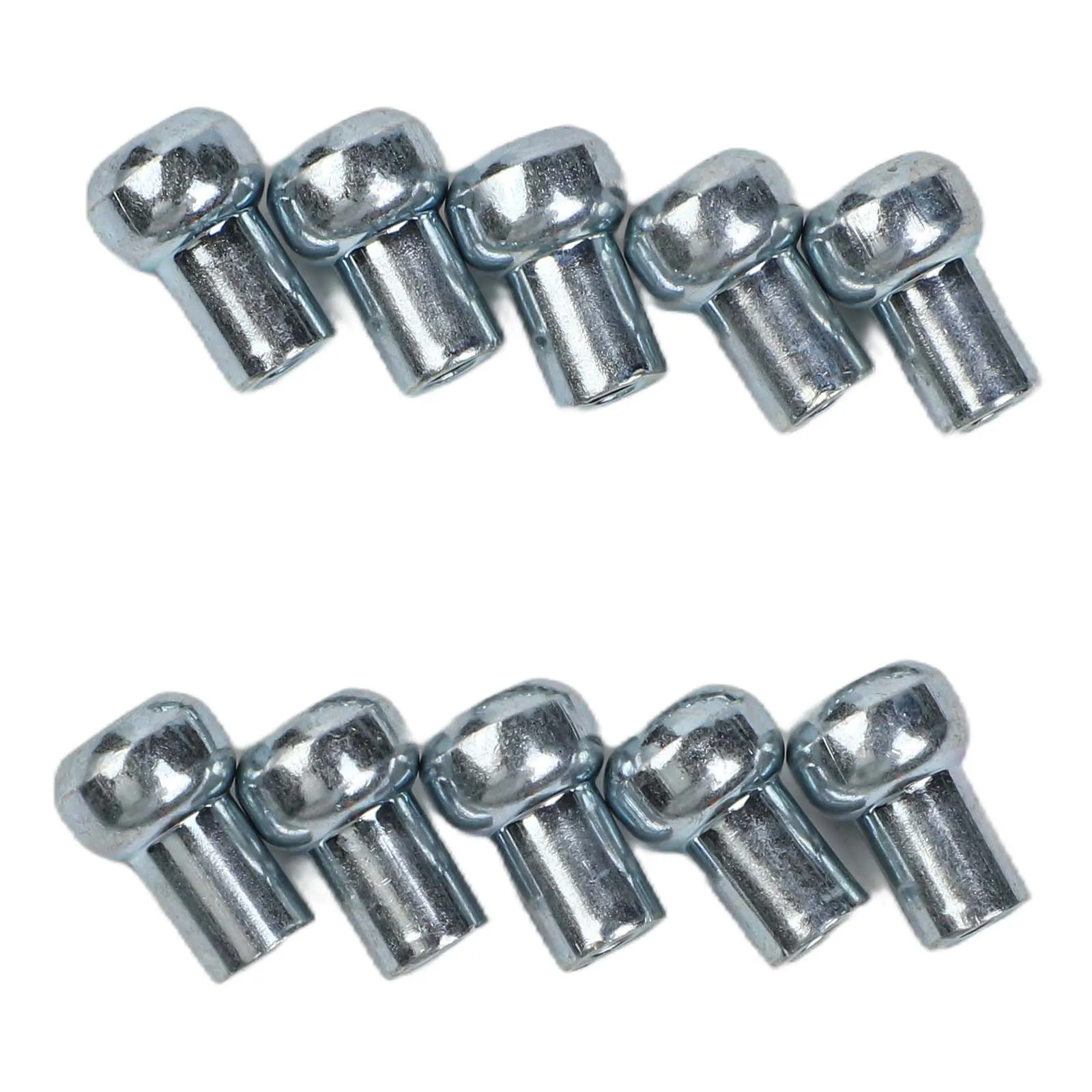 Gym Pulley Machine Cable Terminals 10pcs Metal Stoppers for 5mm and 6mm Cables Reliable Fitness Equipment Accessory