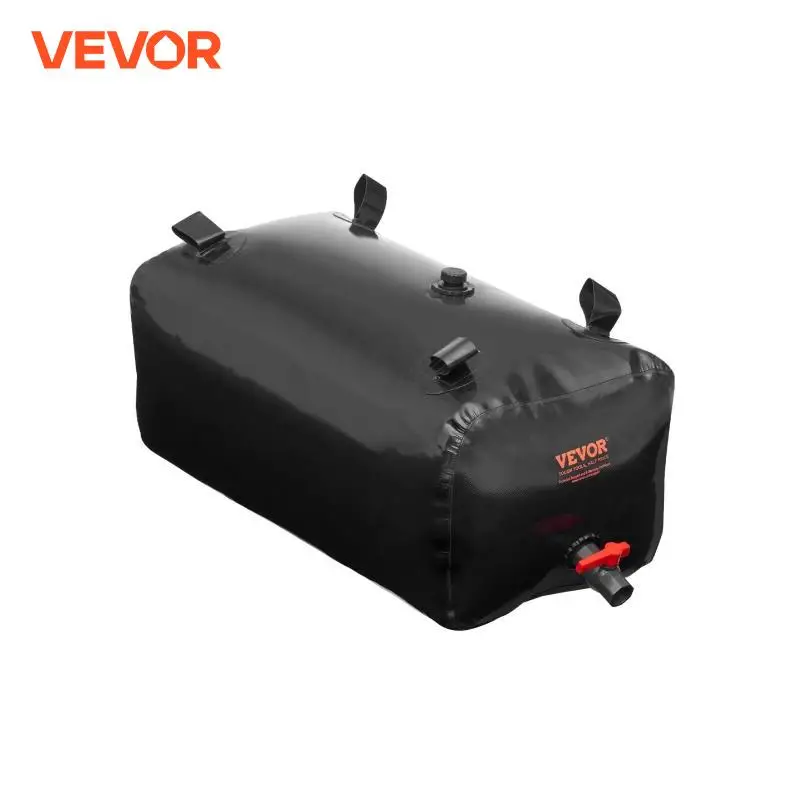 VEVOR 113 L/29.85 Gal Water Storage Bladder Portable RV Water Tank 1000D PVC Collapsible Water Storage Containers Soft Water Bag