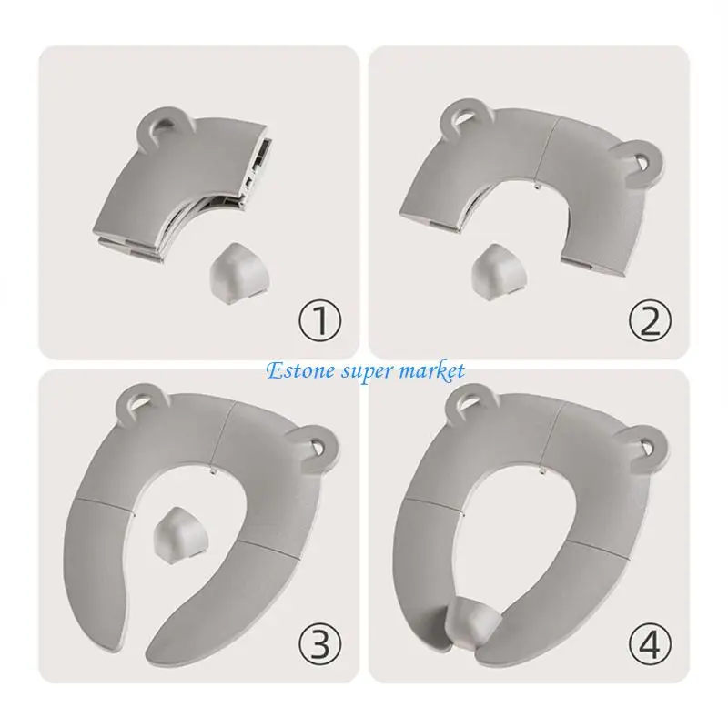 

090B портативное складное сиденье для унитаза для детей с противоскользящим основанием, мультяшное дорожное сиденье-горшок, по