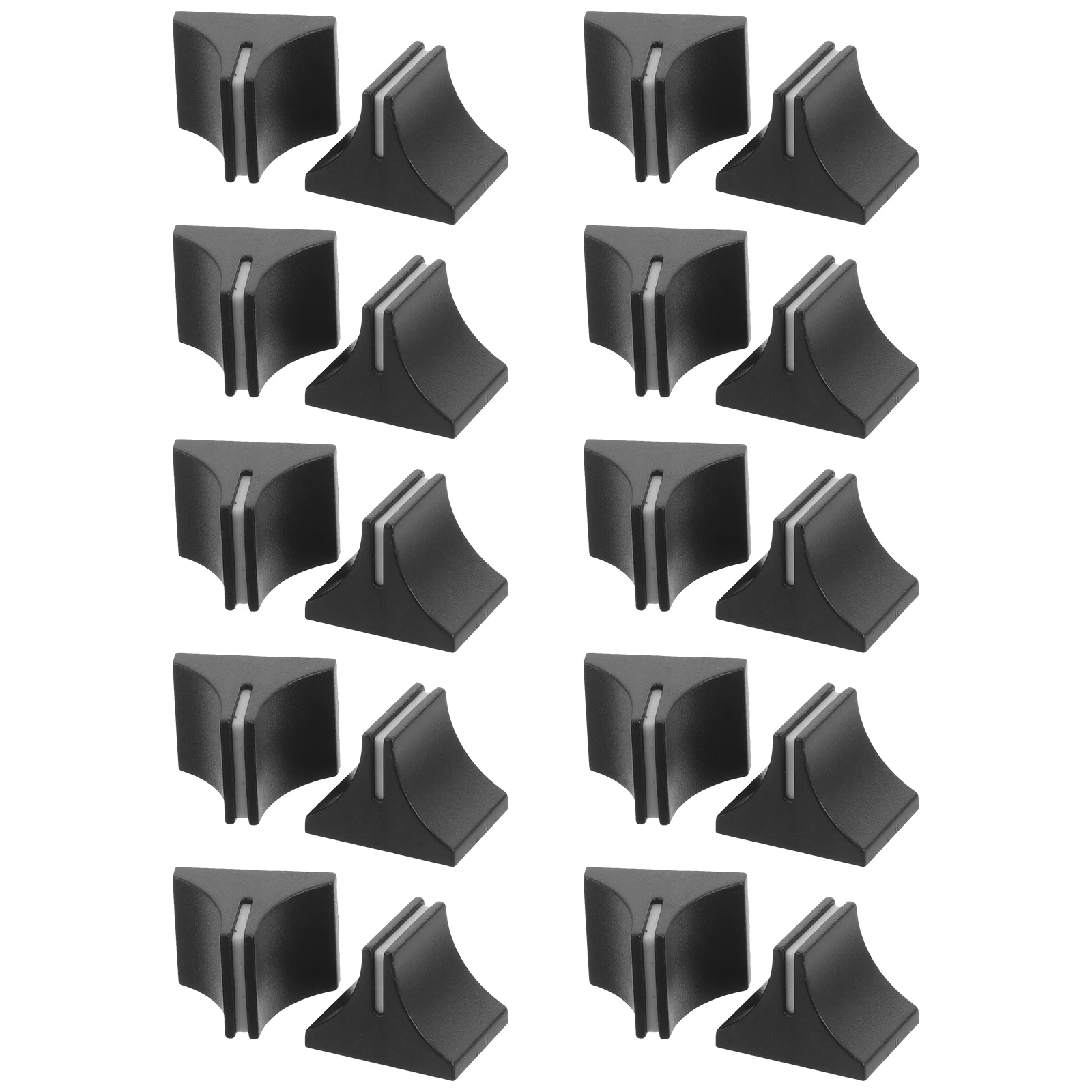 Capuchons coulissants push-pull pour centre commercial, boutons de fader, boutons noirs, tondeuse pour remplacement, 20 pièces