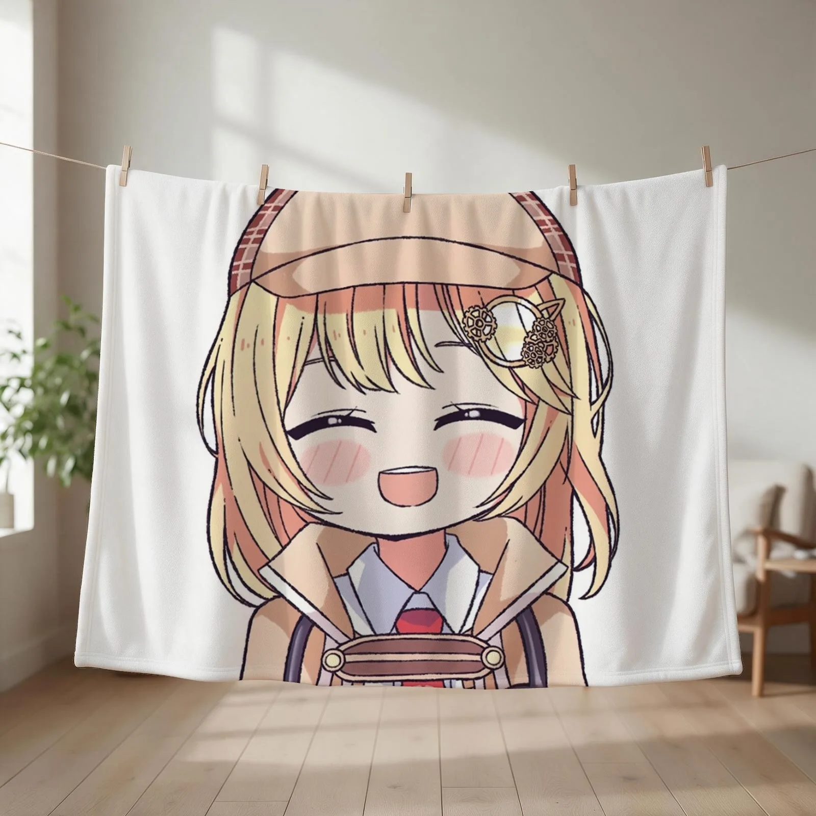 Watson Amelia Chibi Throw Blanket Luxury Thicken Stuffeds Bed linens Sofa Throw Blankets