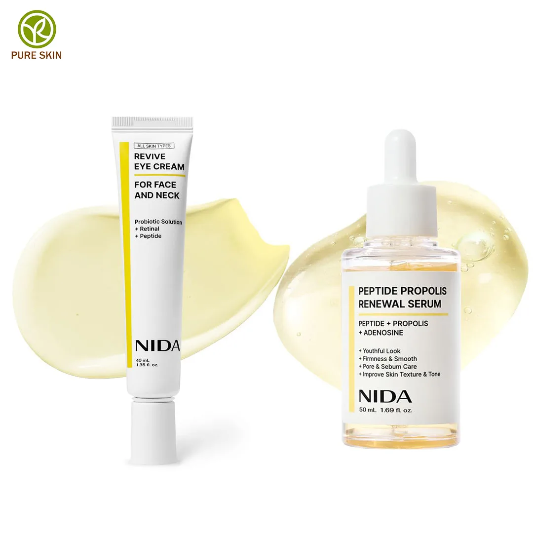 

Корейская увлажняющая и питательная эссенция NIDA с прополисом и ретинолом, легкая формула для лица, оригинальный уход за кожей вокруг глаз