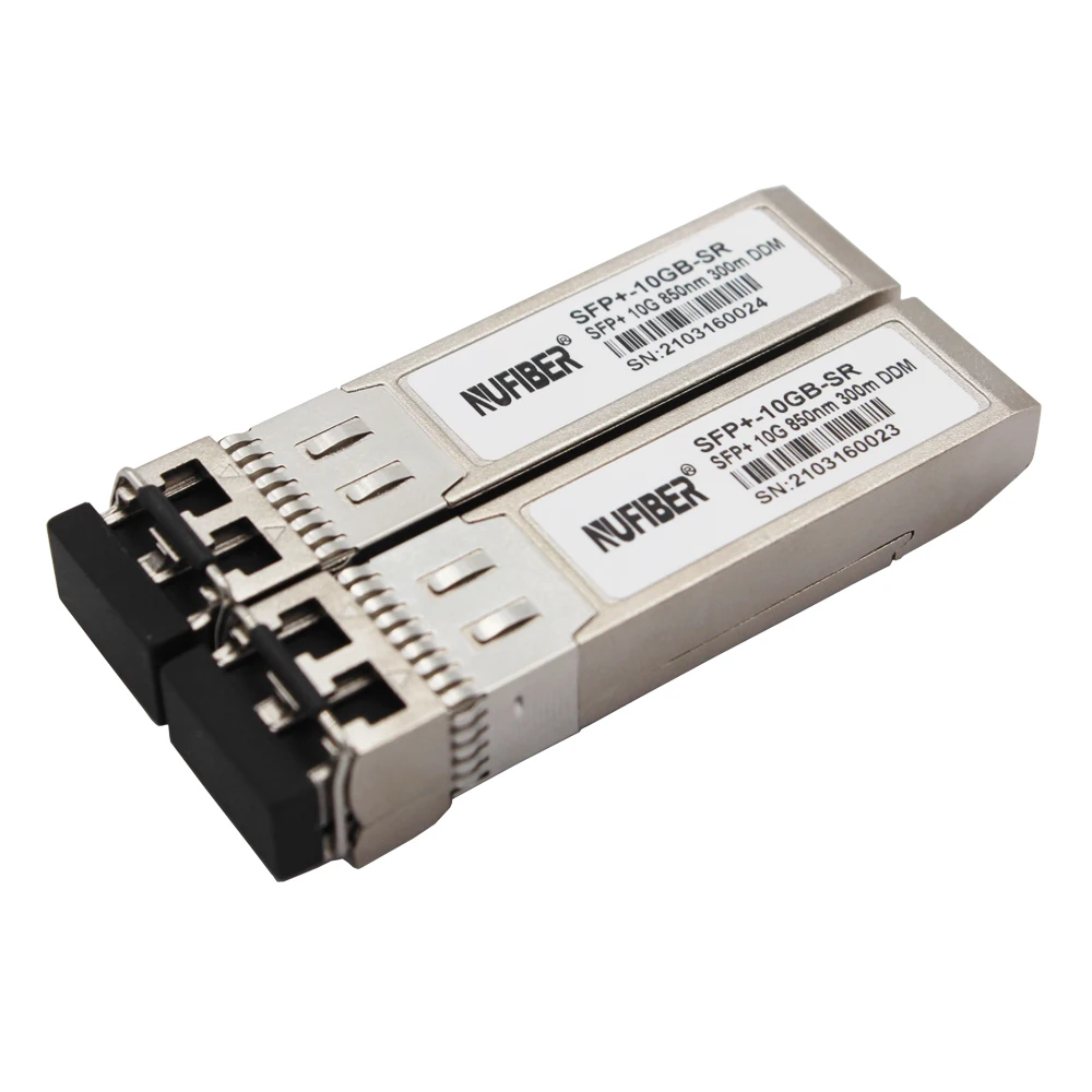 Modul Transceiver SFP+ 10G 300M 850nm Diskon, Dual Fiber LC Faser-Modul, Transceiver Serat Optik untuk Pusat Data, Kompatibel