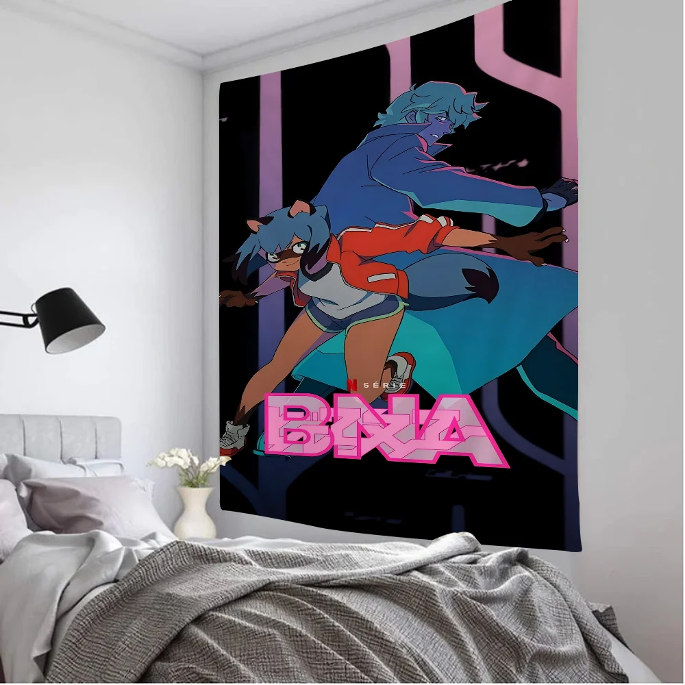 Brand New Animal BNA Anime Printed Large Wall Tapestry Art Science Fiction Room Home Decor Decor Blanket