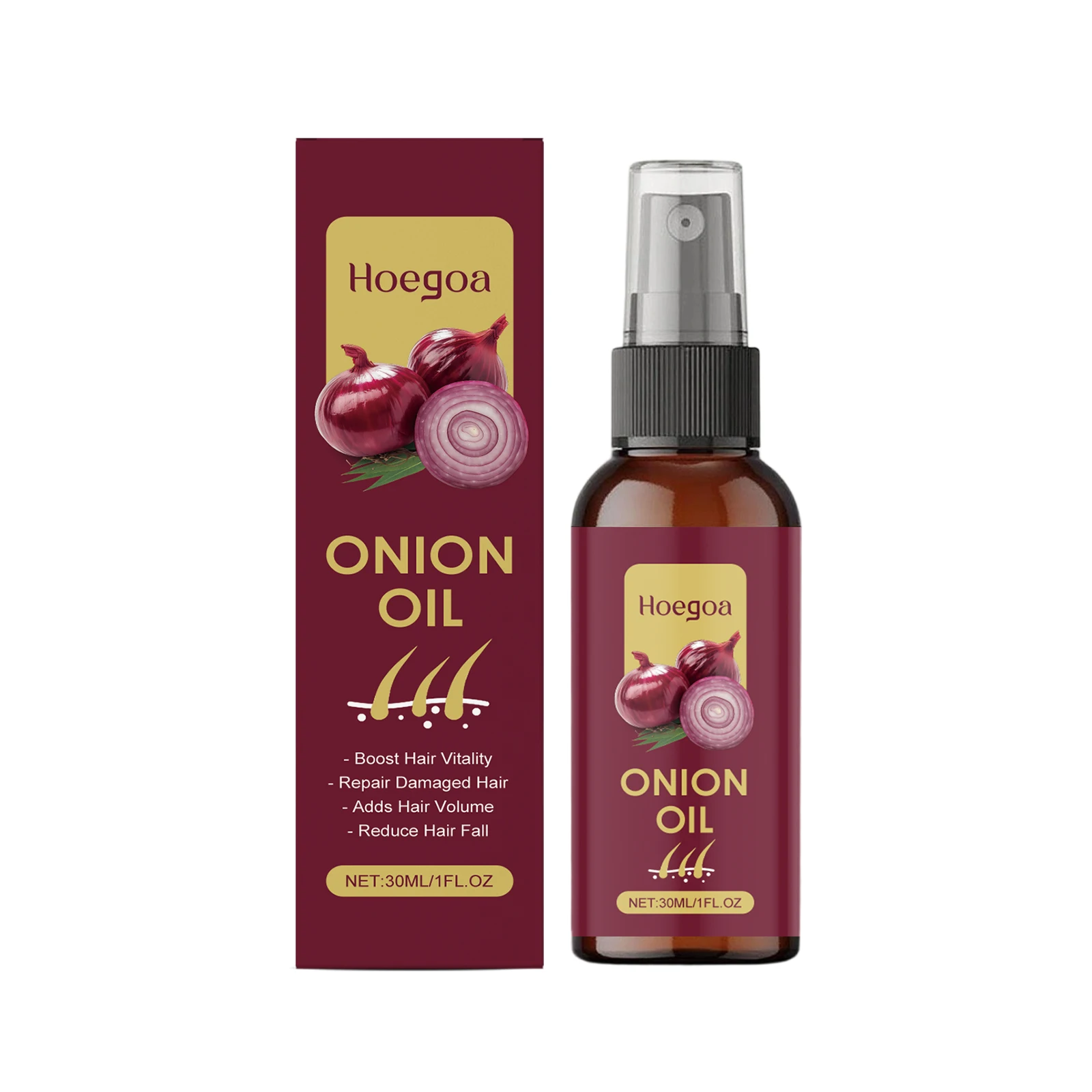 Onion Hair Oil Spray Promote Hair Growth Prevent Loss Nourish Hair Root Repair Scalp Damaged Anti Frizzy Hair Regrowth Spray