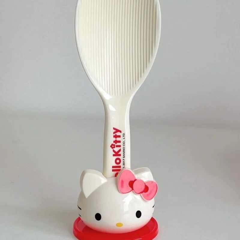 

Girly Heart Hello Kitty Anime Kawaii Sanrio Children Spoon Plastic Rice Cooker Cute Household Spoon Tableware Gifts for Girls