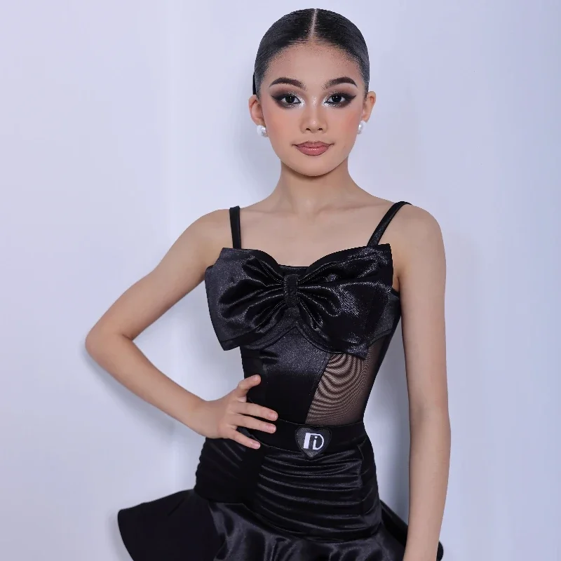 2025 ラテンダンストレーニング衣装女の子新しい子供のパフォーマンス衣装競技規則ラテンダンスドレス