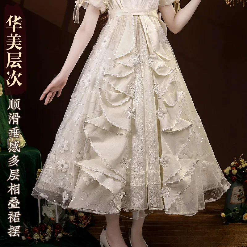 Game Identity V Alice DeRoss Little Girl Eurydice Cosplay Costume Halloween Party Role Play Clothes Suit Gorgeous Dress