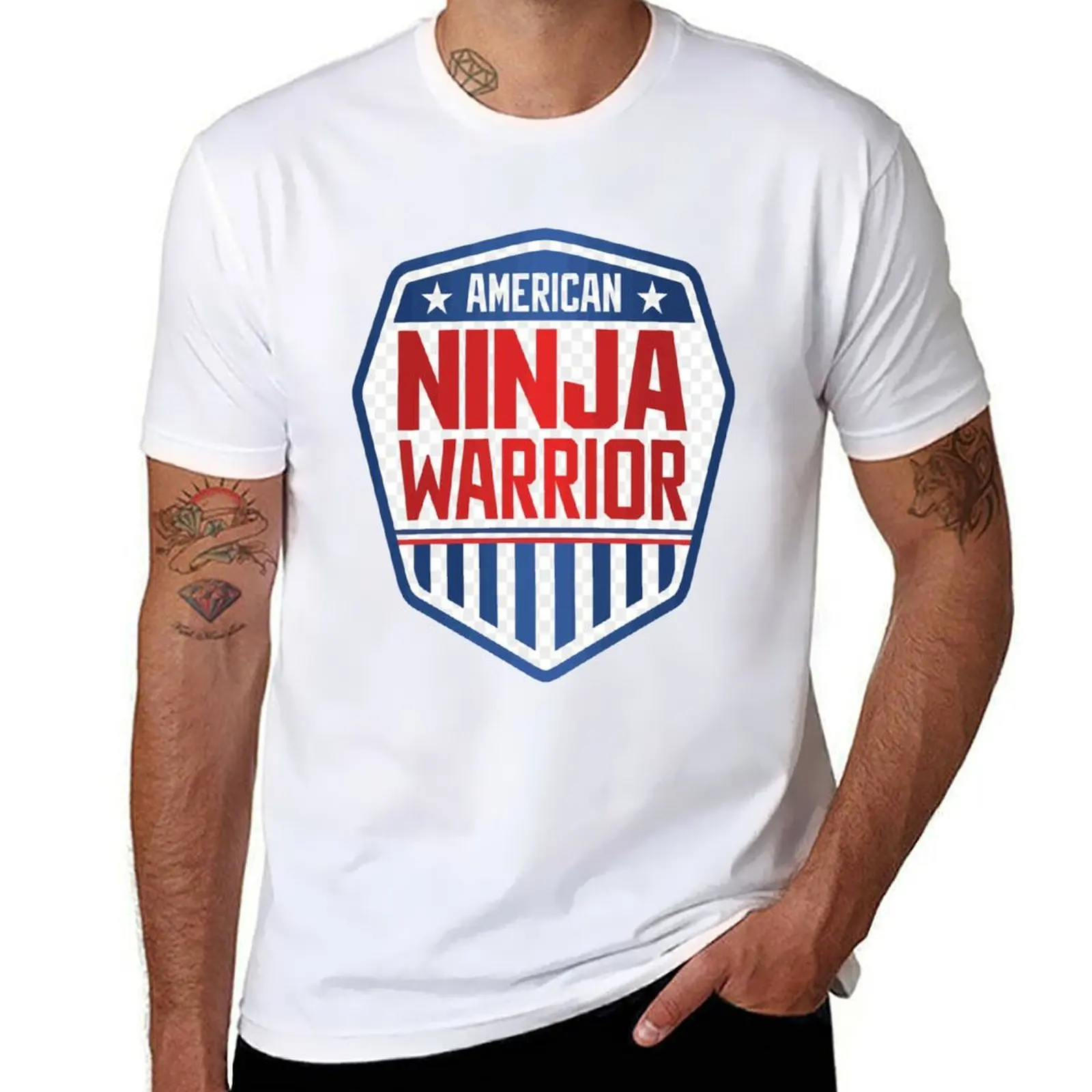 American Ninja Warrior Kids Camo T-Shirt black cotton t-shirt plain for man package t shirts with prints T-Shirt