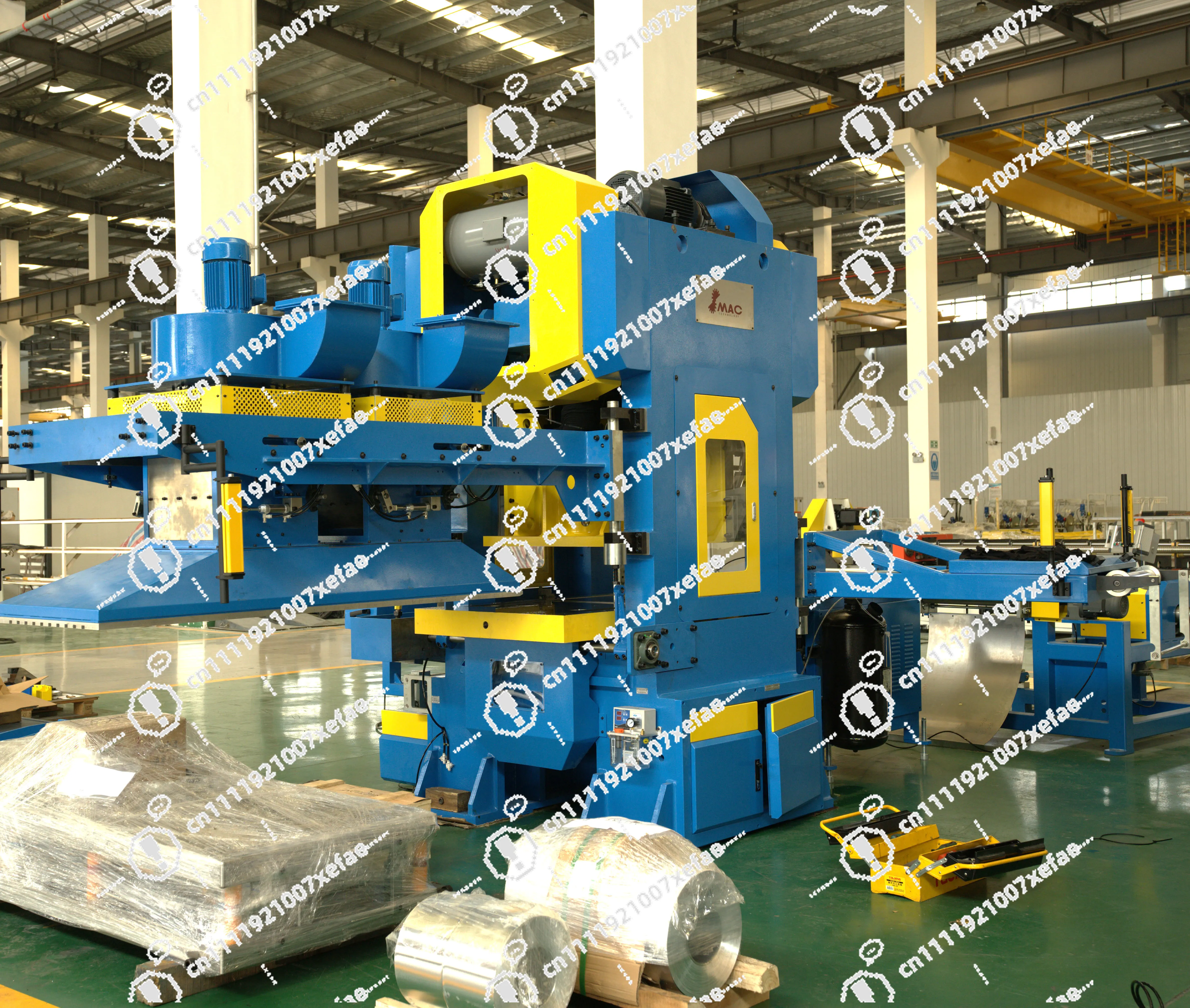 Automatic C-type Heat Exchanger Workshop Aluminum Fin Press Punch