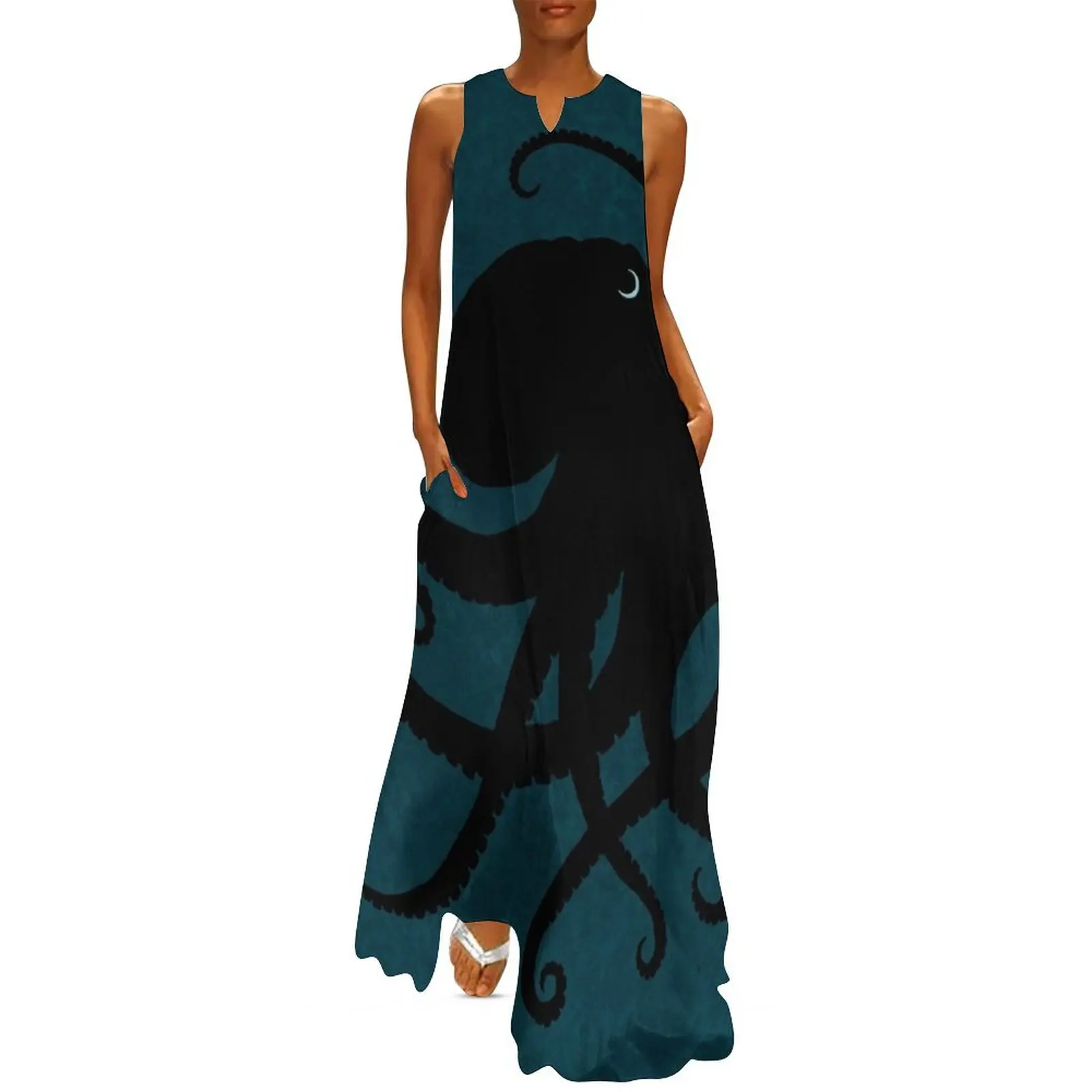 

Octopus Silhouette, by Amber Marine  2015 Long Dress birthday dress long dresses for women clothes for women Dress