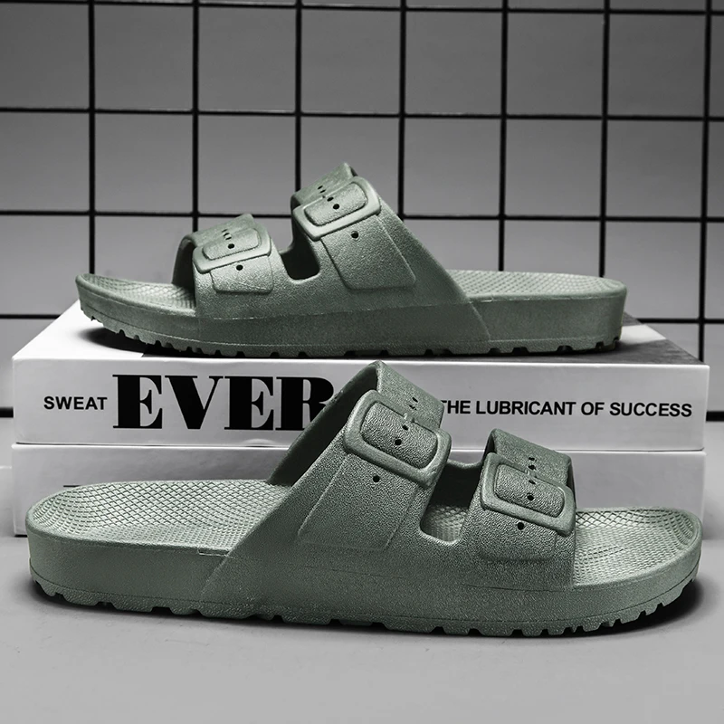 

Personality Design Men Slides Fashion Casual Slippers Thick Cushion Sole Anti Slip Light Footwear Street Style Leisure Outdoor