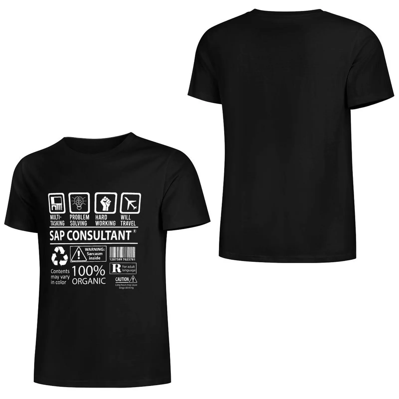 T-shirt para homens, top com um tamanho grande, com um design especial, que é bom como um presente