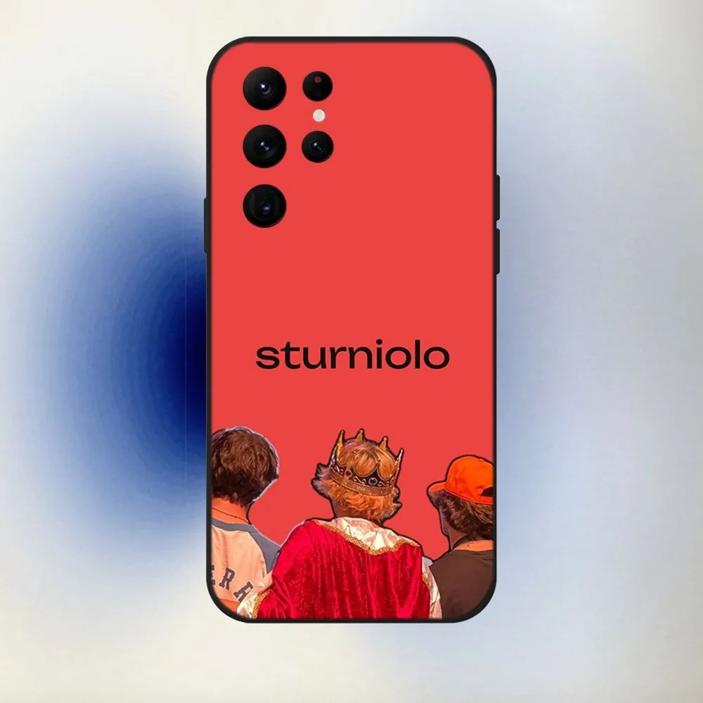 S-Sturniolo T-Triplets Phone Case For Samsung S24,23,22,30,21,10,9,Ultra,Plus,Lite,FE,5G Black Soft Case