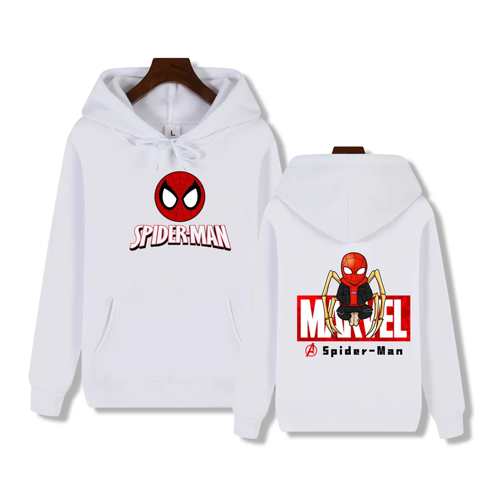 Marvel Spider-Man creative print Autumn/Winter comfortable soft thickened men's high quality casual fashion street hoodie