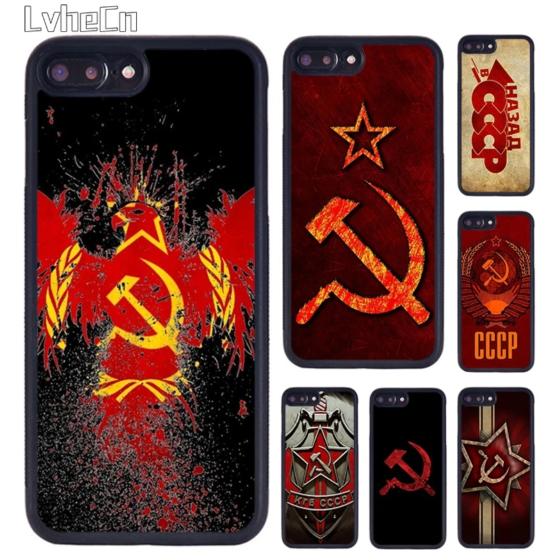 CCCP Soviet Union Russia Phone Case For iPhone 14 15 16 13 12 Mini Max Cover For Apple 11 Pro Max 6S 8 7 Plus SE2020 Shell