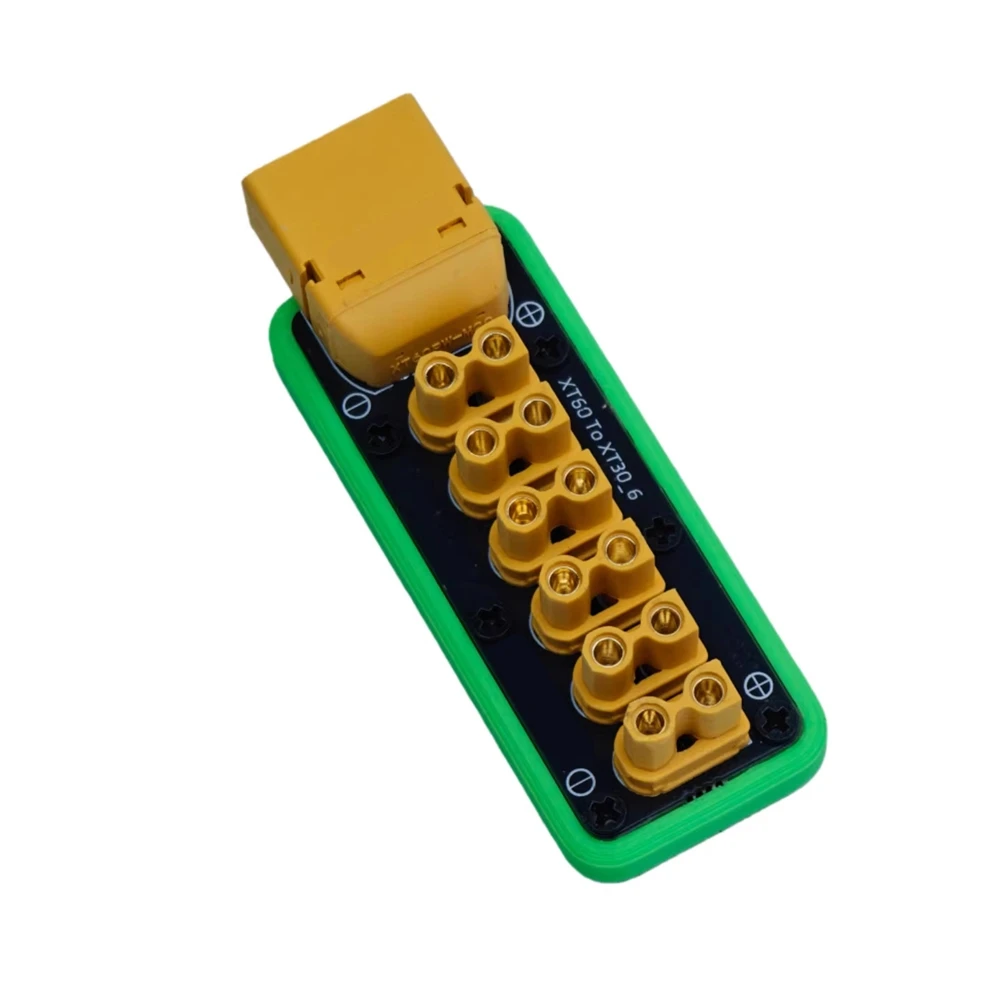 N36R-For RC Drone/Car Compatible 6-Channel XT30 Output Terminal Load Power Distribution Board 100A XT60 Input Port PDB Module W