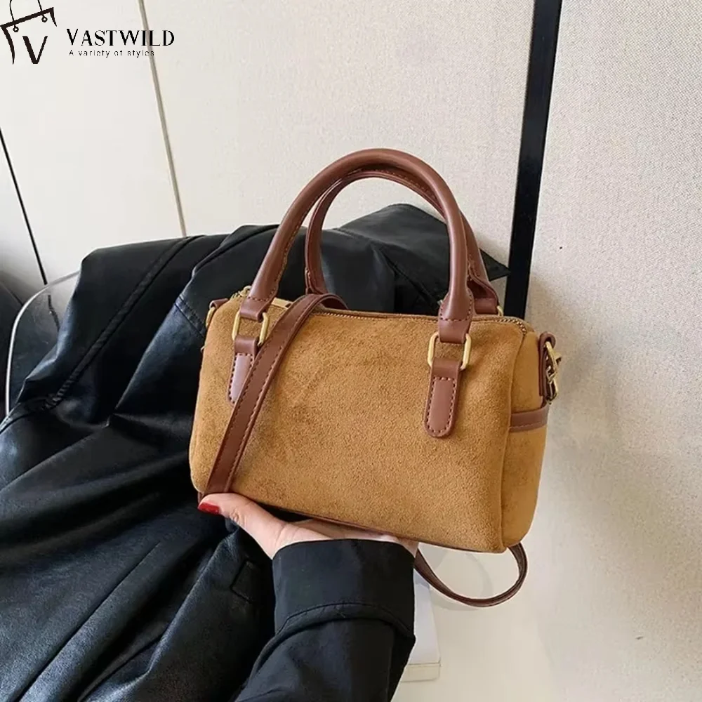 Retro Shoulder Crossbody Bag 2025 Autumn Winter Suede Bags for Women Mini Handbag Versatile Commuting Fashion Winter Women's Bag