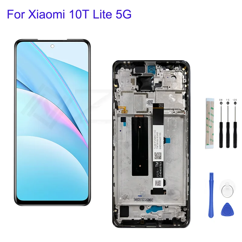 

6.67'' For Xiaomi Mi 10T Lite 5G M2007J17G Lcd Display Touch Screen Digitizer With Frame Replacement Parts