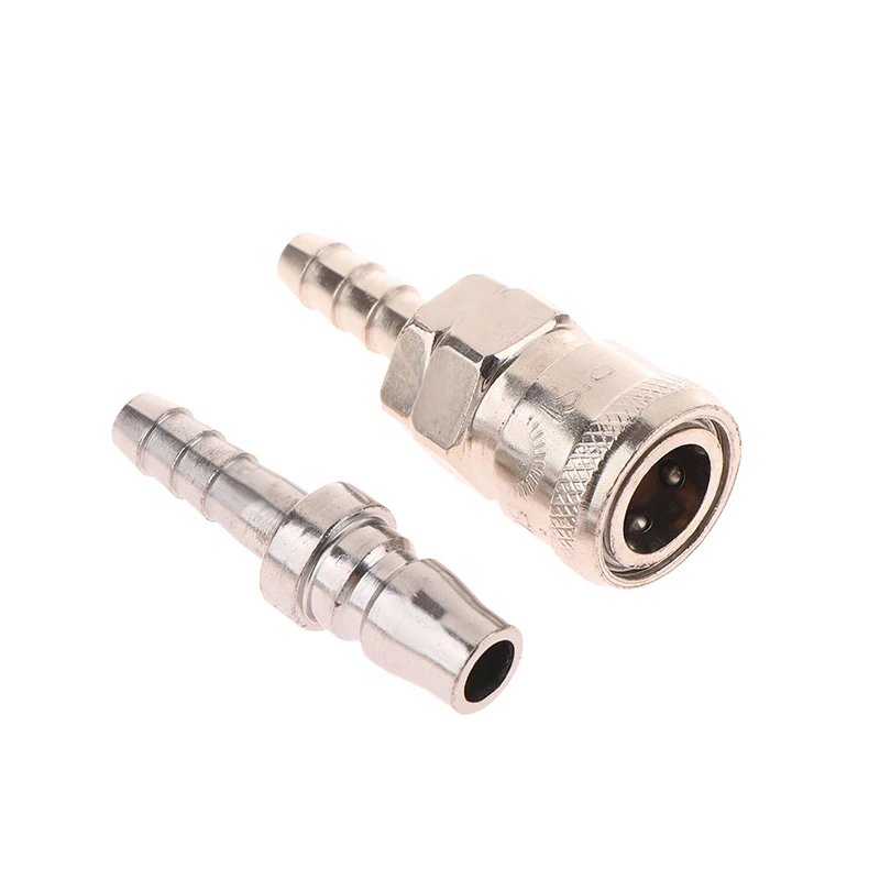 2 Buah Coupler Konektor Kopling Cepat Tipe C Fitting Pneumatik untuk Kompresor 8Mm PH20 + SH20