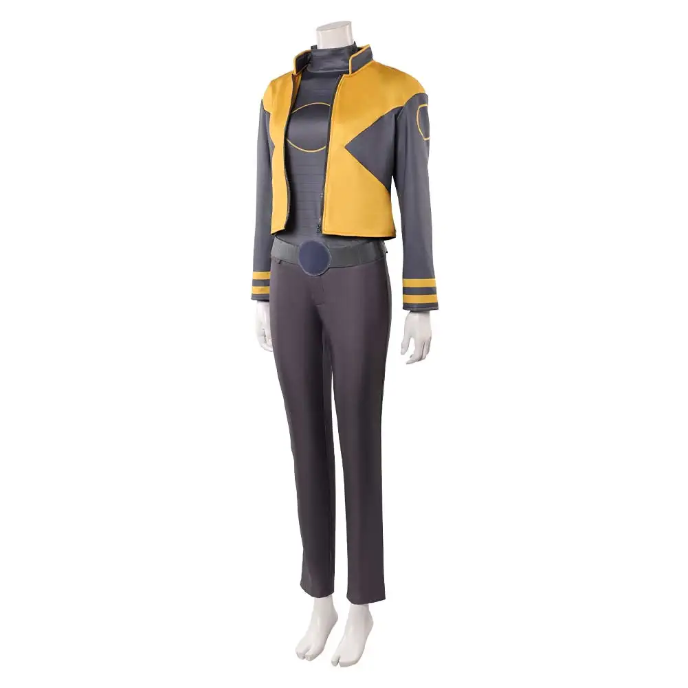 Fantasia Jean Grey Cosplay Costume X Movie 97 Women Top Pants Coat Belt Roleplay Outfits Halloween Carnival Party Disguise Suits view 3