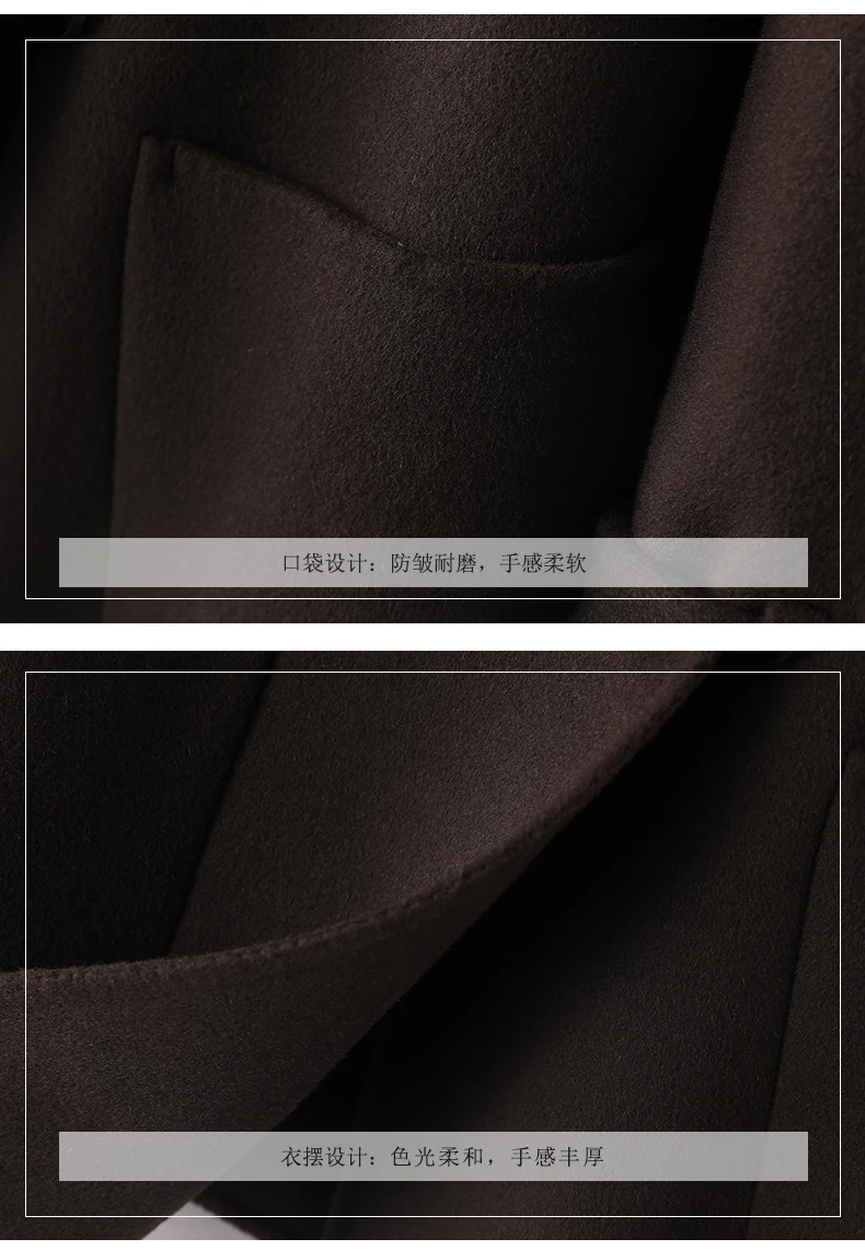 Fengbaoyu ฤดูหนาว 100% สองด้าน CASHMERE Coat สุภาพสตรีช็อกโกแลตสั้นขนาดเล็ก 2023 ขนสัตว์ WARM Coat Retro Elegant จัดส่งฟรี