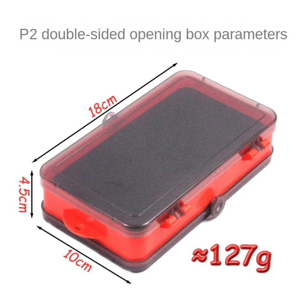 Double-sided Double Sided Fishing Tackle Box Multi Compartments Sturdy Construction Fishing Storage Boxes Portable Sorting