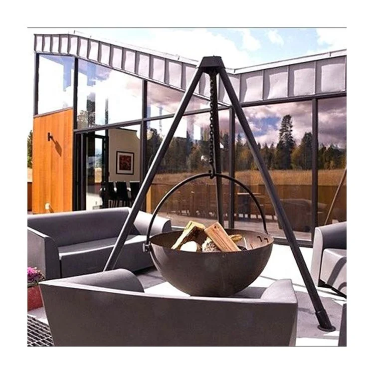 

Custom Corten Steel Hanging Fire Pit Outdoor Decorate Hanging Corten Fire Bowl Furniture