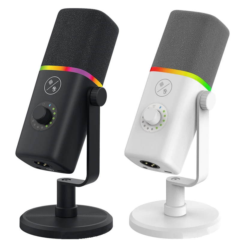 

High-Performance Computer microphone for Streaming gaming mic and Recording with Noise-Cancelling Dynamic Pickup RGB Lighting